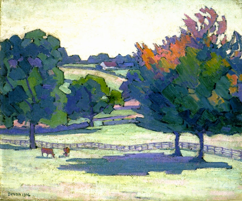 Maples at Cuckfield, vintage artwork by Robert Bevan, 12x8" (A4) Poster