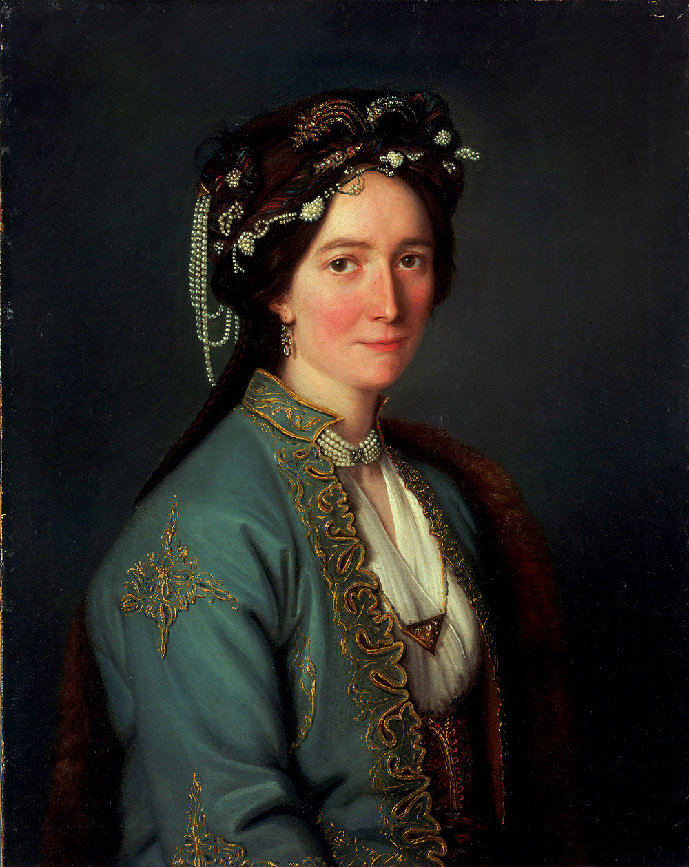 Madame Baudin, vintage artwork by Élisabeth Vigee-Lebrun, 12x8" (A4) Poster