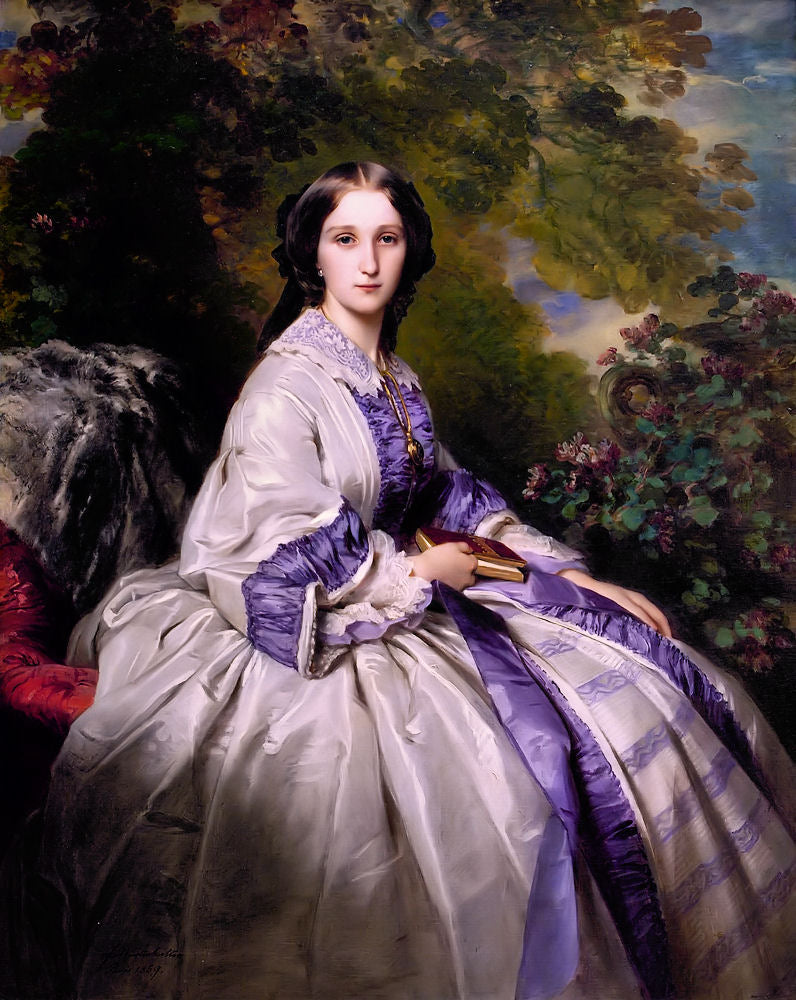 Countess Alexander Nikolaevitch Lamsdorff, vintage artwork by Franz Xavier Winterhalter, A3 (16x12") Poster Print
