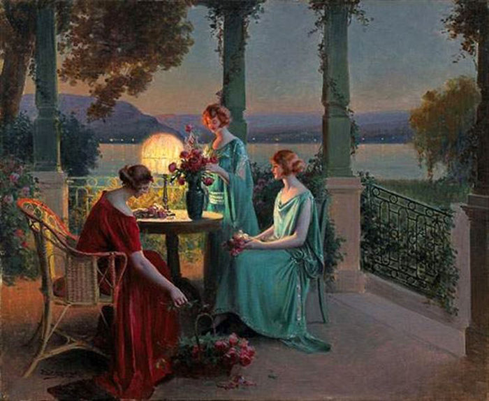 The Evening Bouquet by Delphin Enjolras,A3(16x12")Poster