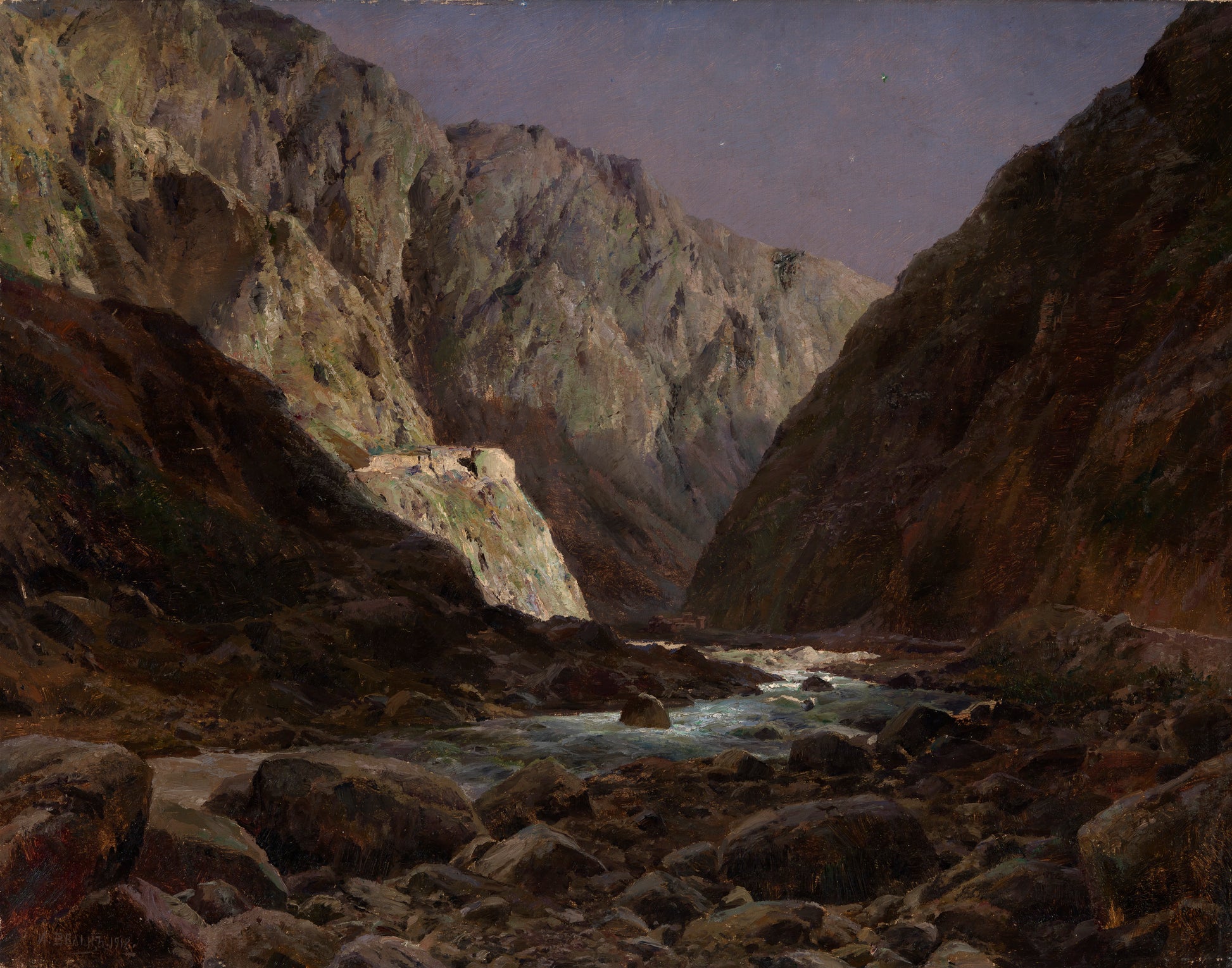 Mountain River by Ivan Weltz,A3(16x12")Poster