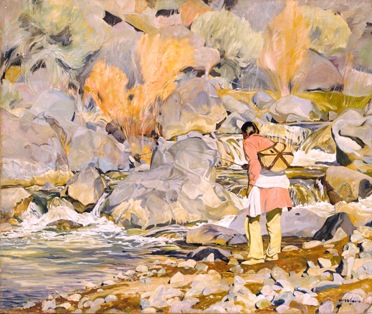 After Them, vintage artwork by Walter Ufer, 12x8" (A4) Poster