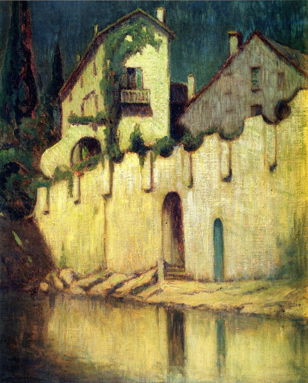 Night, Lake Como by Charles Warren Eaton,A3(16x12")Poster