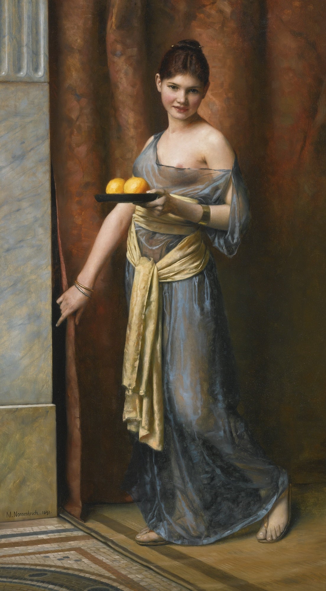 The Favorite, vintage artwork by Max Nonnenbruch, 12x8" (A4) Poster