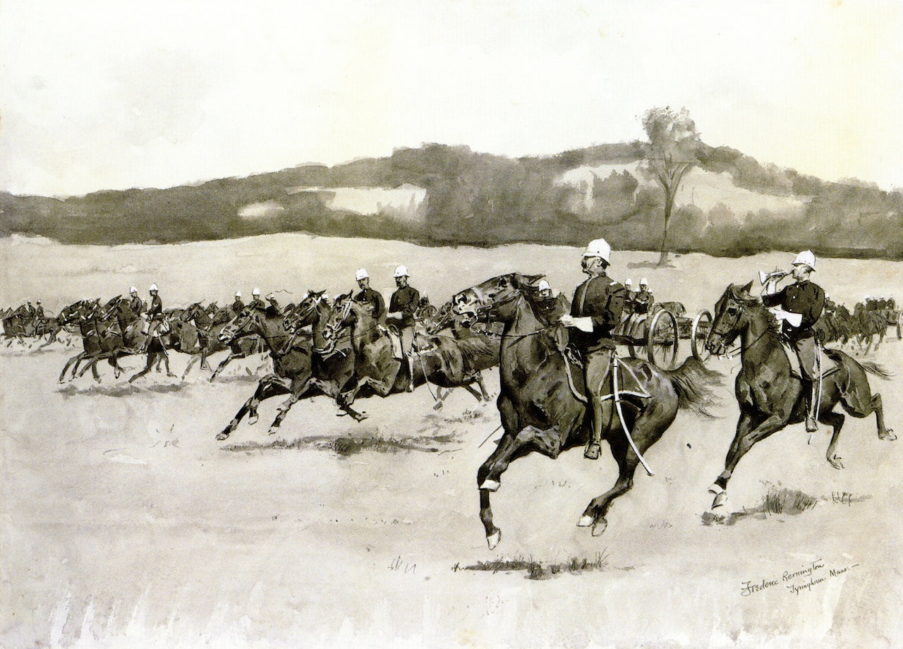  in the Berkshire Hills, Massachusetts by Frederic Remington,A3(16x12")Poster