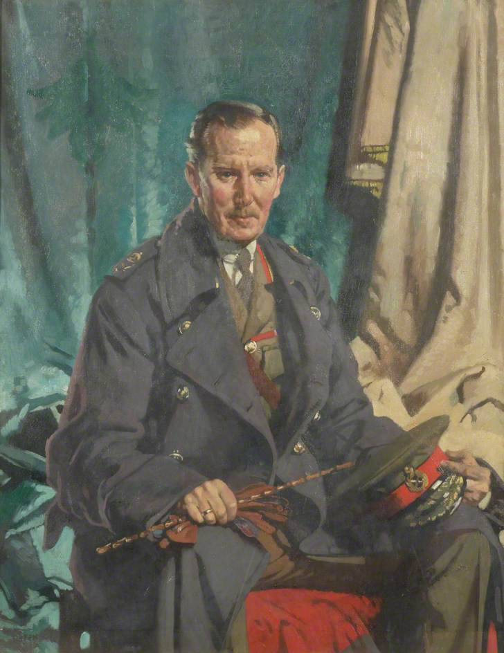 General Sir John S Cowans, vintage artwork by Sir William Orpen, R.A., R.H.A., 12x8" (A4) Poster