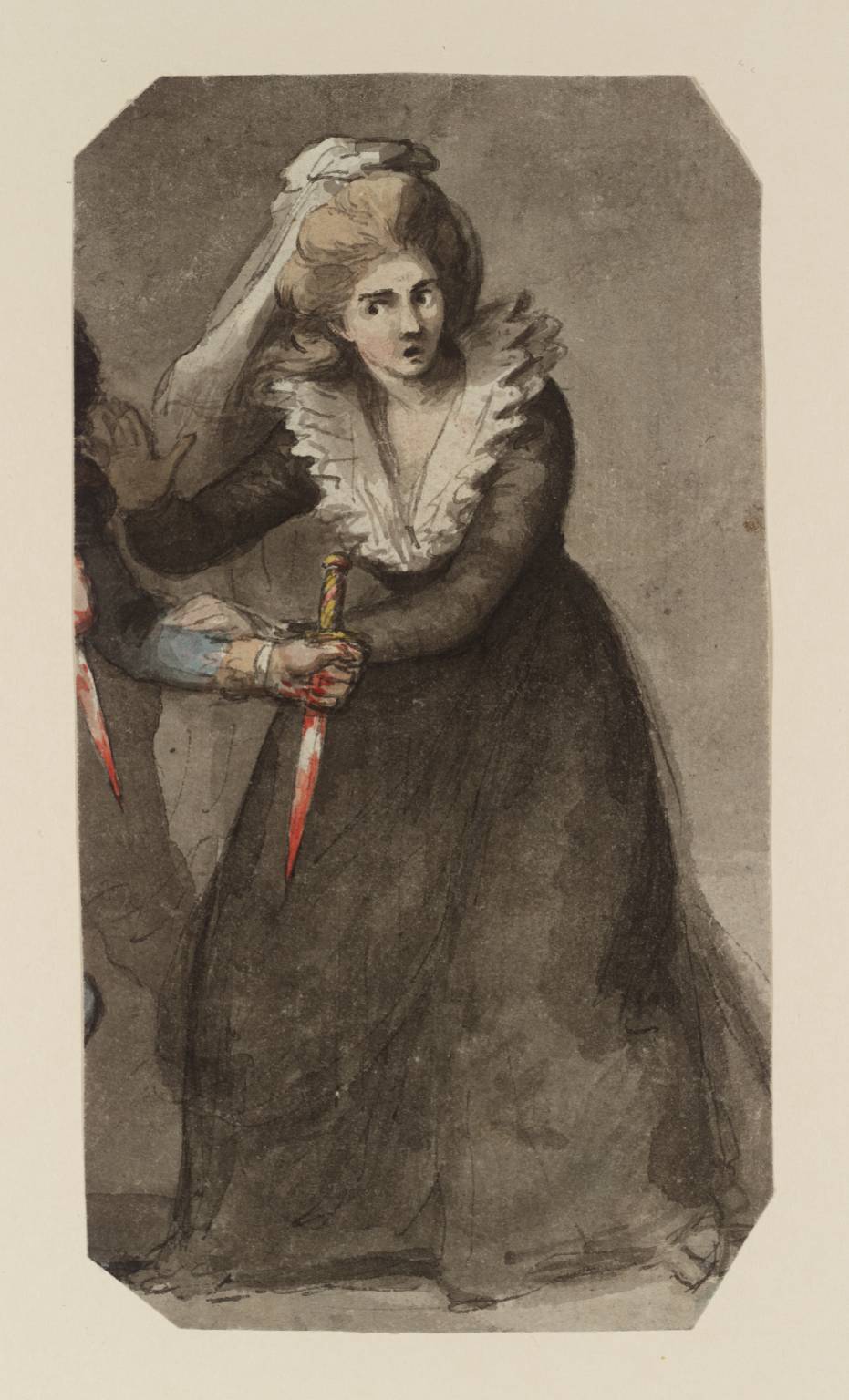 Lady Macbeth Taking the Daggers, vintage artwork by Sir Nathaniel Dance-Holland, 12x8" (A4) Poster