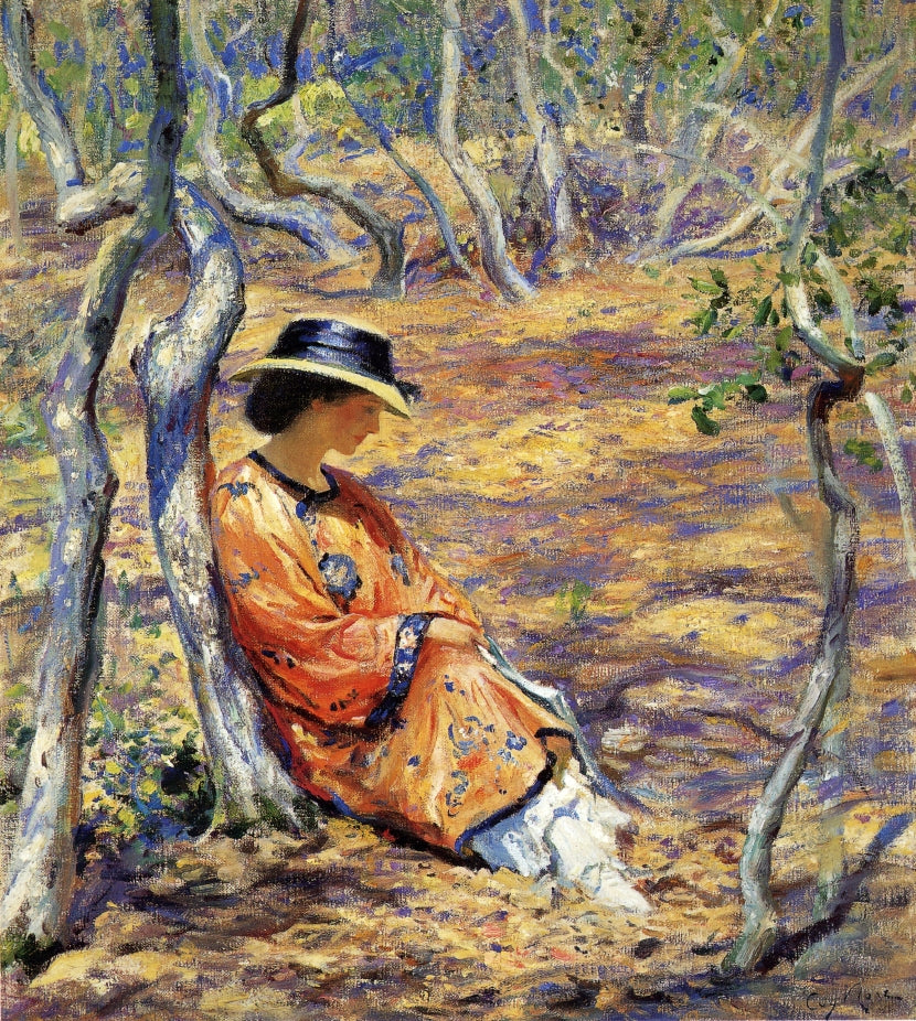 In the Oak Grove by Guy Orlando Rose,A3(16x12")Poster