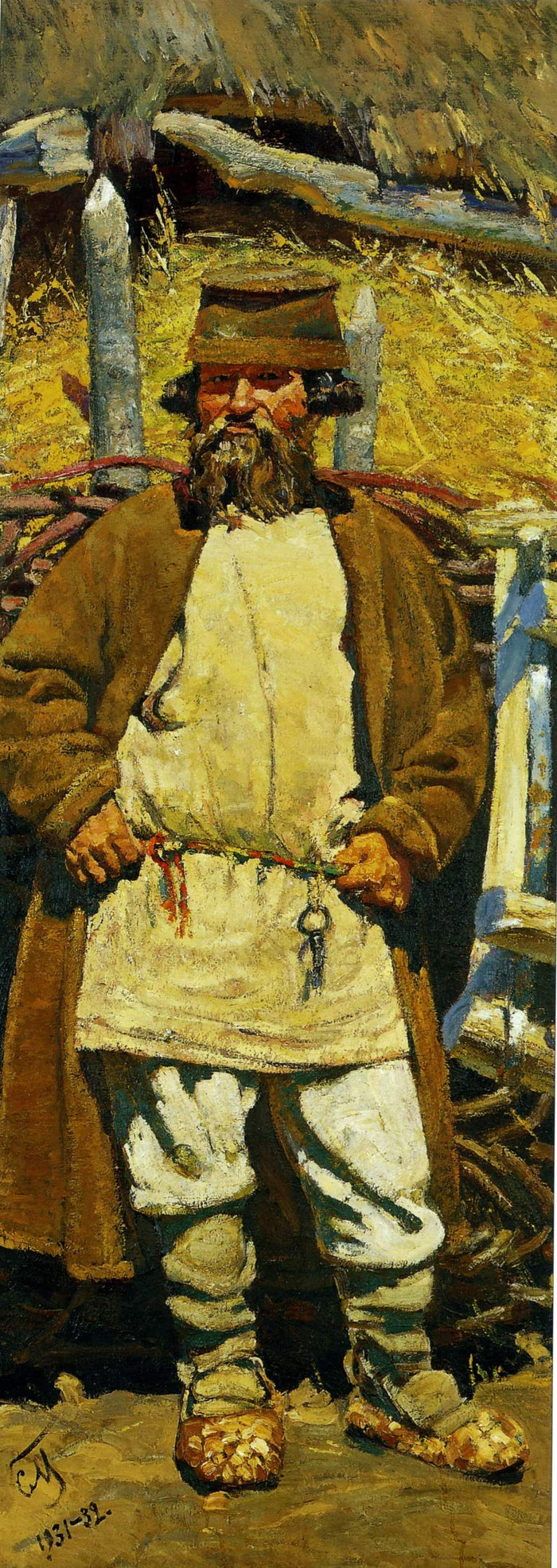 Peasant by Sergei Malyutin,A3(16x12
