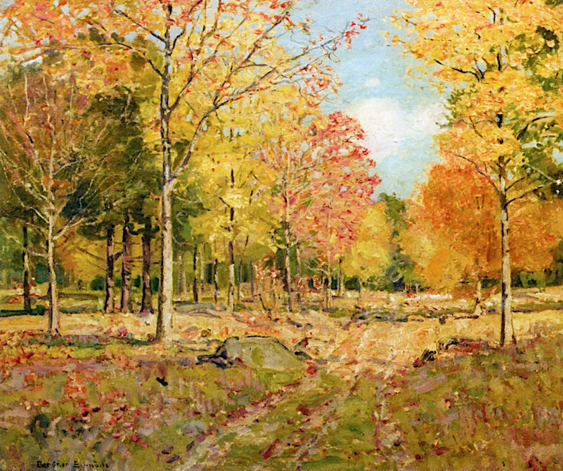 Autumnal Forest Scene by George Gardner Symons,A3(16x12")Poster