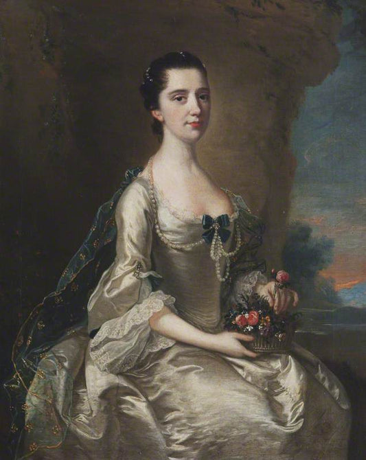 Dorothy Cust, vintage artwork by Attributed to Thomas Hudson, 12x8" (A4) Poster