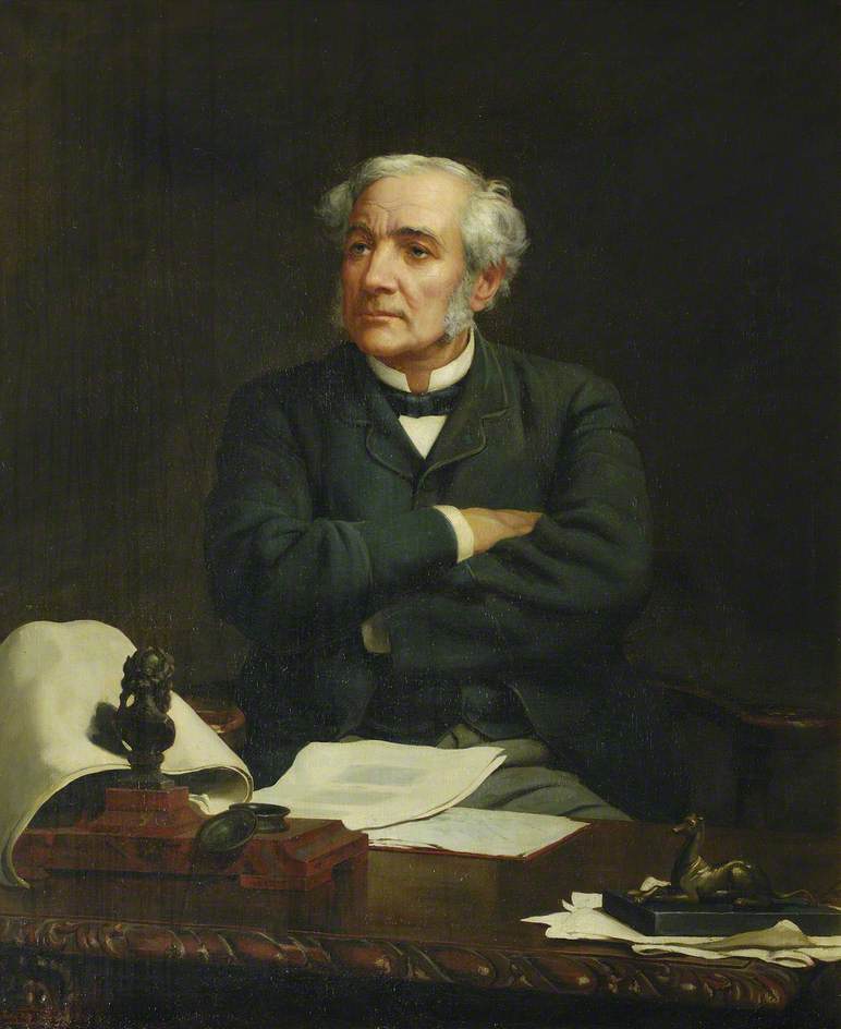 Samuel Morley, vintage artwork by Frank William Topham, 12x8" (A4) Poster