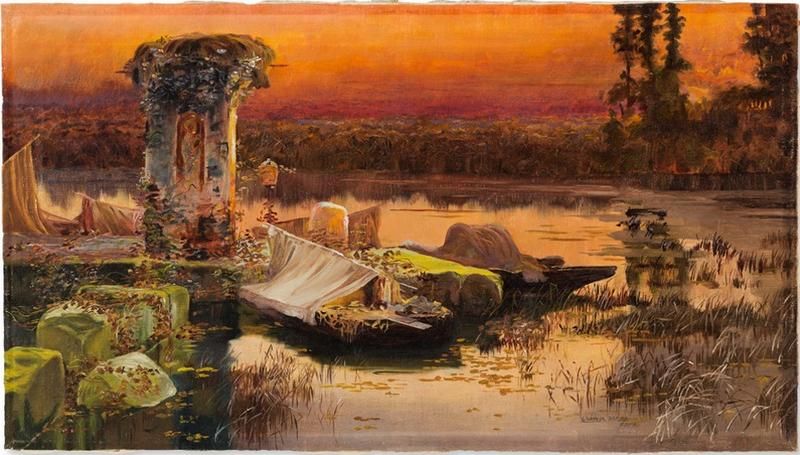 Pontine Marshes by Enrique Serra y Auque,A3(16x12")Poster