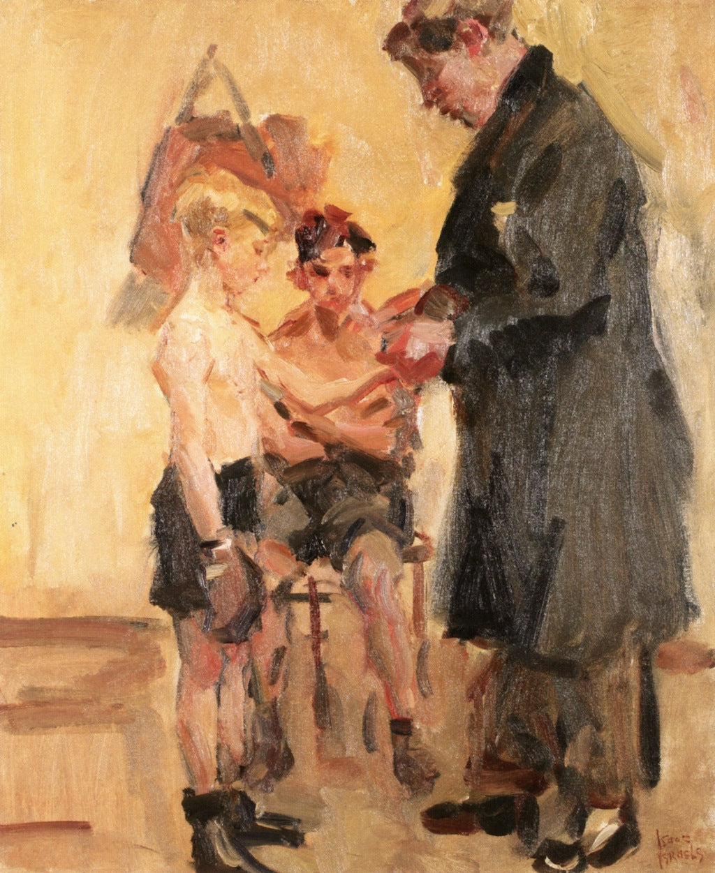The Boxing Lesson by Isaac Israels,A3(16x12")Poster