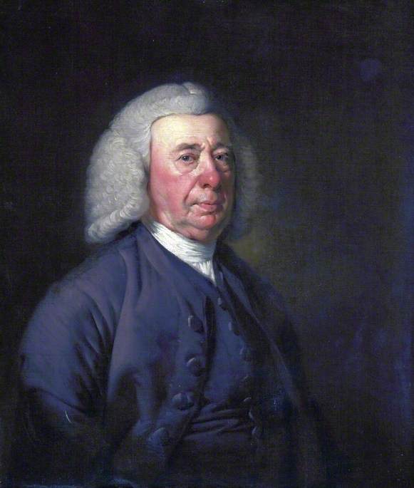 Charles Goore (1701-1783), vintage artwork by Joseph Wright of Derby , 12x8" (A4) Poster