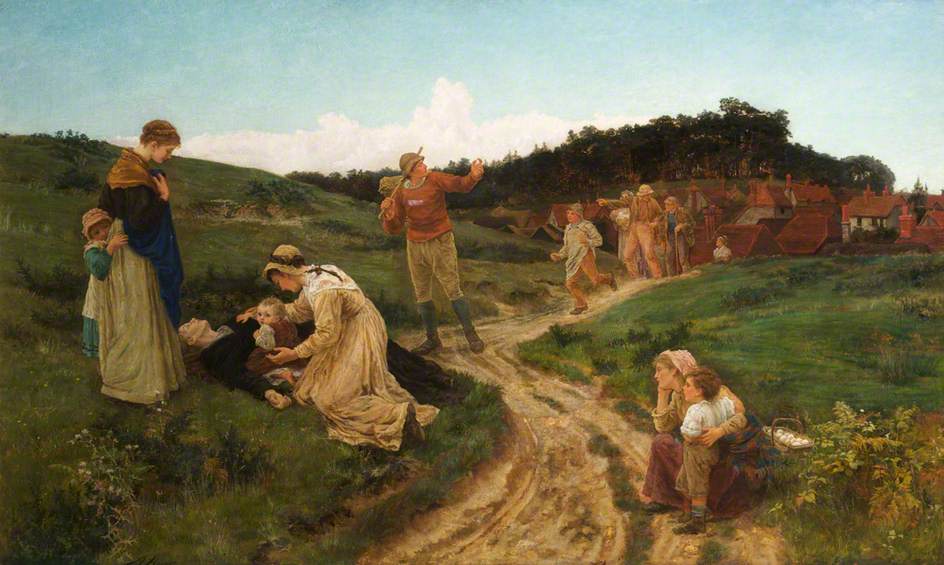 End of Her Journey, vintage artwork by Alice Mary Havers, 12x8" (A4) Poster