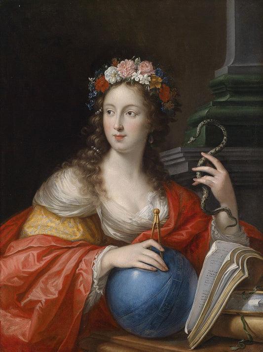 Allegory of Intelligence, vintage artwork by Cesare Dandini, 12x8" (A4) Poster