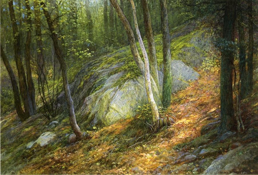 Nature's Pathway, vintage artwork by William Henry Lippincott, 12x8" (A4) Poster
