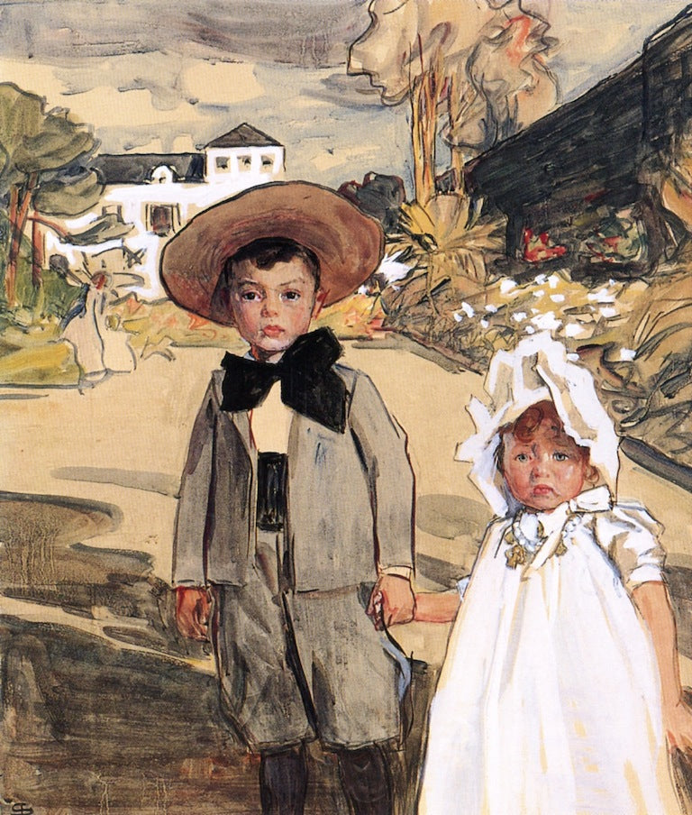 The Artist's Children by Lucien Simon,A3(16x12")Poster