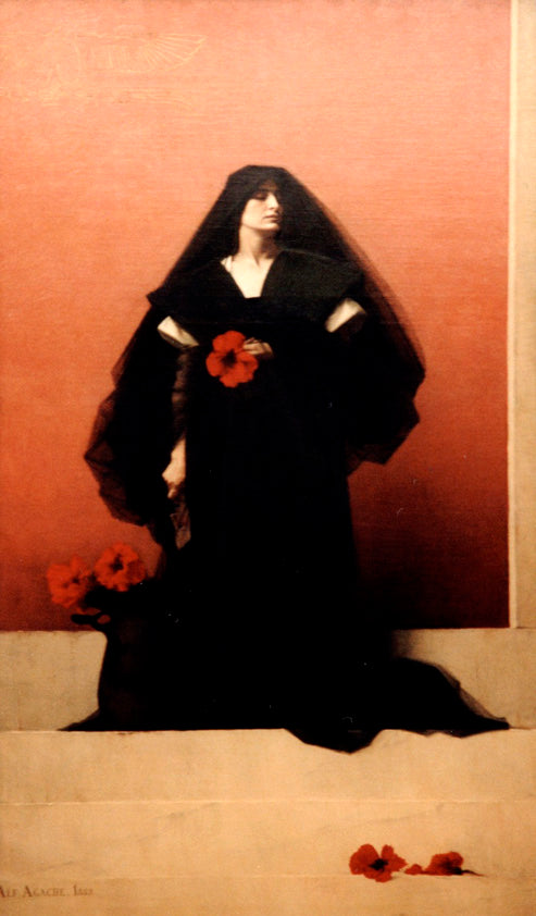 Énigme, vintage artwork by Alfred-Pierre Agache, 12x8" (A4) Poster