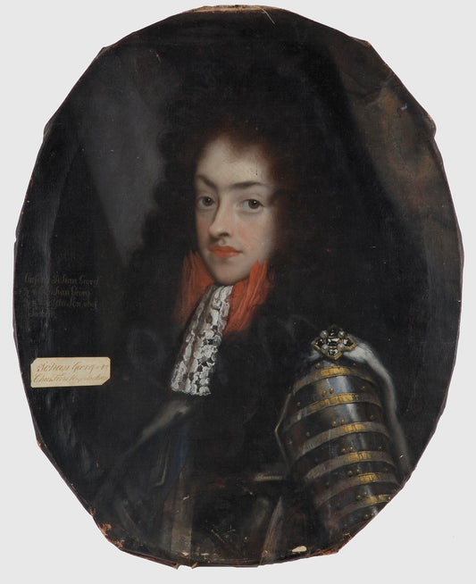Johan Georg IV, vintage artwork by David von Krafft, 12x8" (A4) Poster