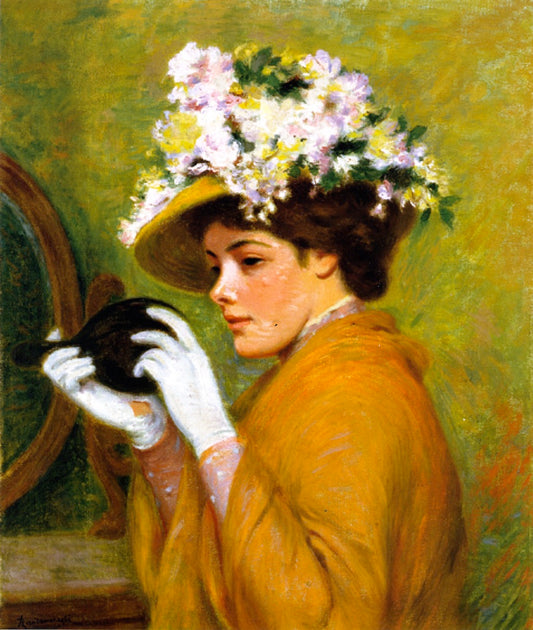 A Last Look, vintage artwork by Federico Zandomeneghi, 12x8" (A4) Poster