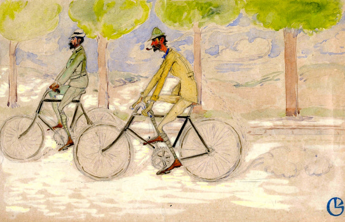 Paul Ranson and Georges Lacombe Cycling by Georges Lacombe,A3(16x12