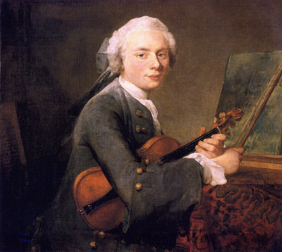 Portrait of Charles-Theodose Godefroy, vintage artwork by Jean-Baptiste-Simeon Chardin, 12x8" (A4) Poster