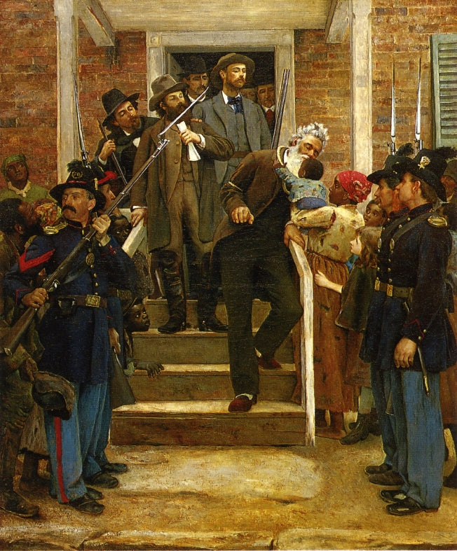 The Last Moments of John Brown, vintage artwork by Thomas Hovenden, 12x8" (A4) Poster