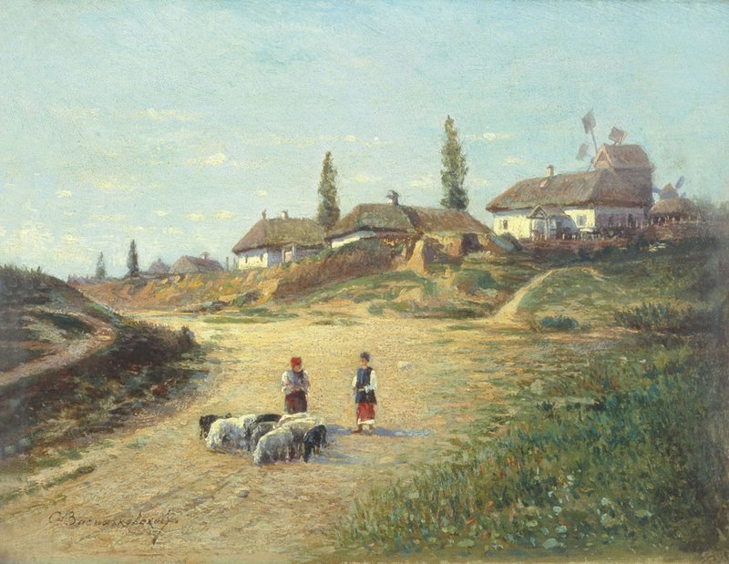 The Outskirts of Poltava by Sergei Ivanovich Vasilkovsky,A3(16x12")Poster