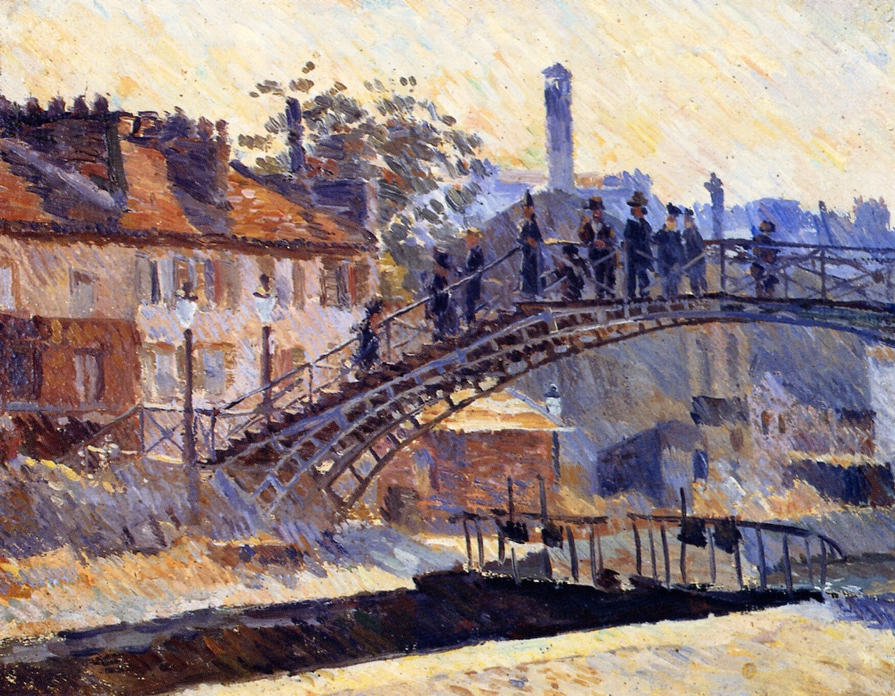 Canal Saint-Martin by Louis Hayet,A3(16x12")Poster