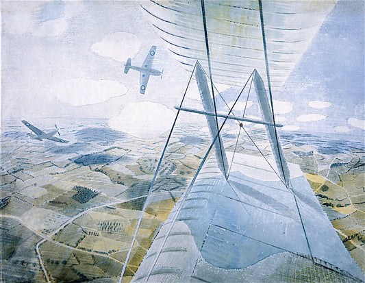 Hurricanes in Flight by Eric Ravilious,16x12(A3) Poster