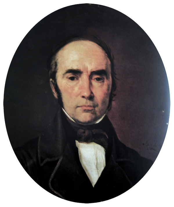 Portrait of Szymon Dowkont, vintage artwork by Jan Rustem, 12x8" (A4) Poster