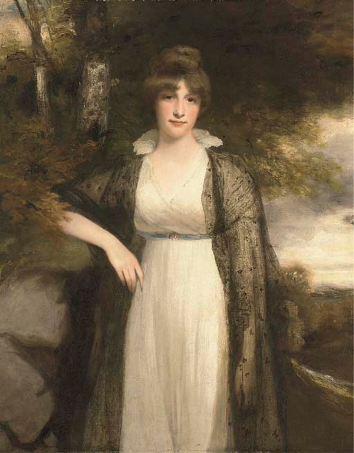 Eleanor Agnes Hobart, Countess of Buckingham, vintage artwork by John Hoppner, 12x8" (A4) Poster