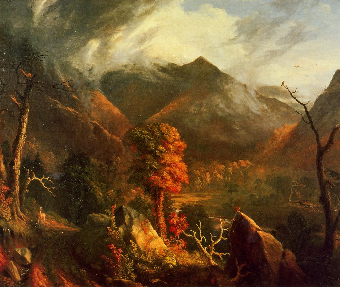 Peace at Sunset, vintage artwork by Thomas Cole, A3 (16x12") Poster Print