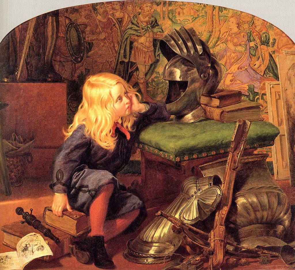 I Wonder Who Lived in There, vintage artwork by Sir Joseph Noel Paton, A3 (16x12") Poster Print