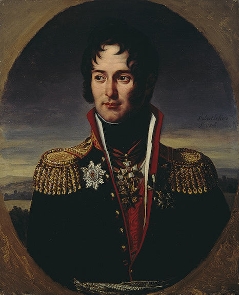 Portrait of Petr Chicherin, vintage artwork by Robert Lefèvre, 12x8" (A4) Poster