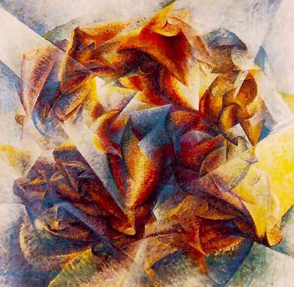 Soccer, vintage artwork by Umberto Boccioni, 12x8" (A4) Poster