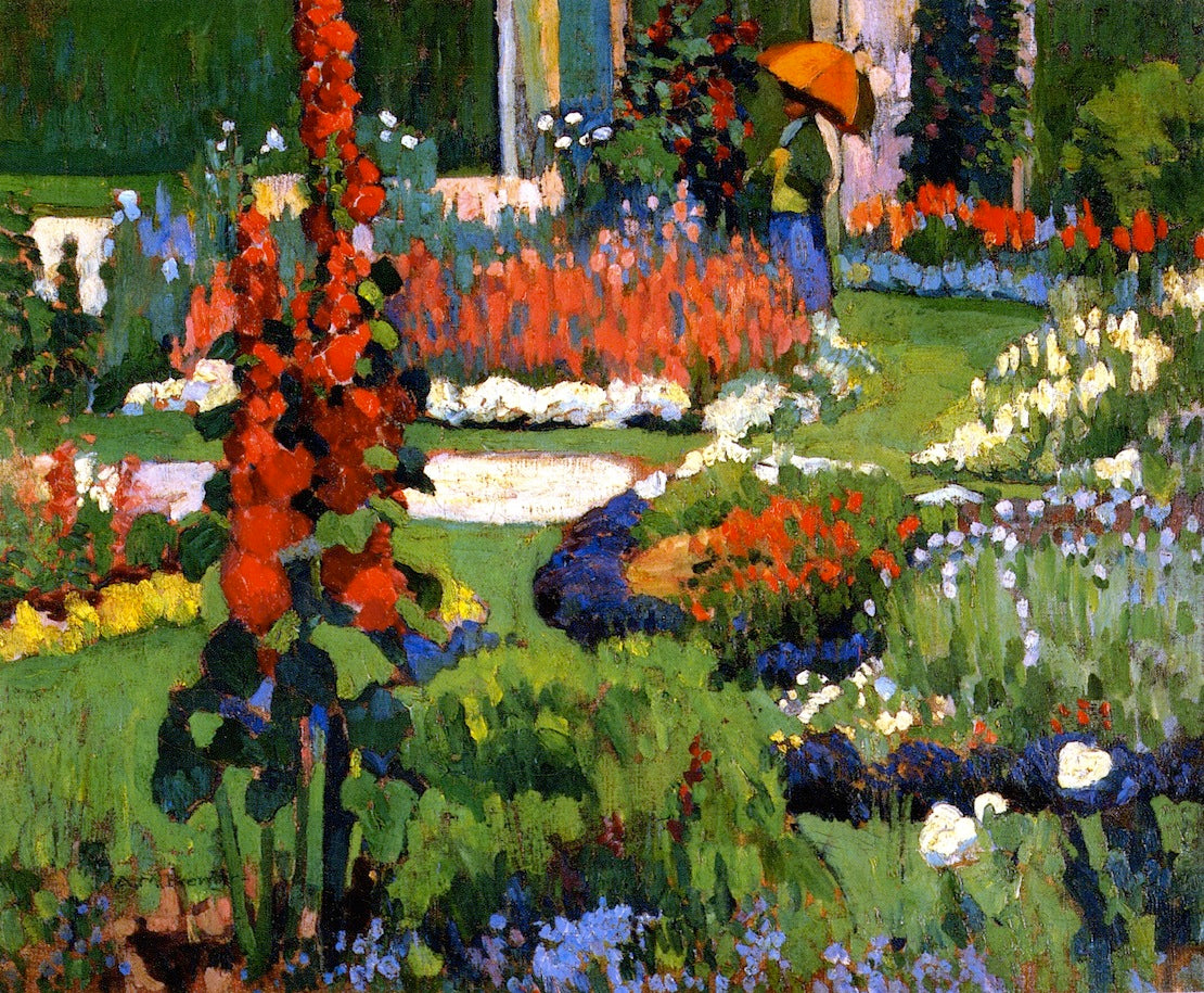 An Old-Fashioned Garden by Anne Millay Bremer,A3(16x12")Poster