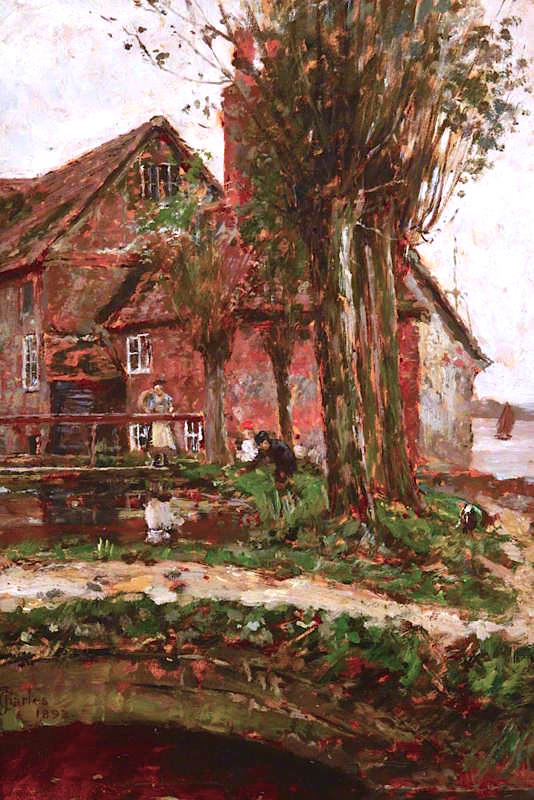 Bosham Mill, vintage artwork by James Charles, 12x8" (A4) Poster