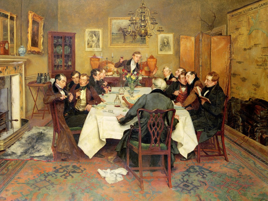 The Bagman's Toast 'Sweethearts and Wives', vintage artwork by Walter Dendy Sadler, 12x8" (A4) Poster