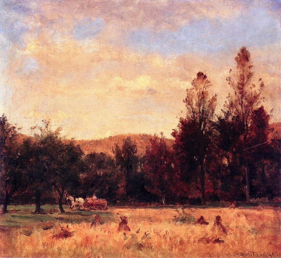 Gathering the Buckwheat, vintage artwork by Thomas Worthington Whittredge, A3 (16x12") Poster Print