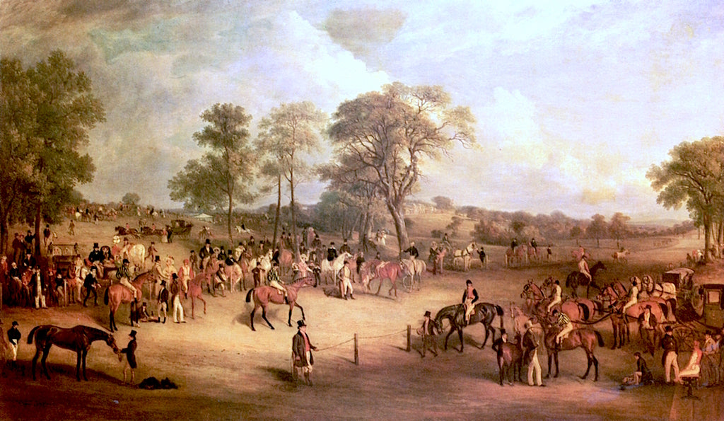 Heaton Park Races, vintage artwork by John E. Ferneley, Sr, 12x8" (A4) Poster