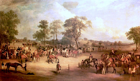 Heaton Park Races, vintage artwork by John E. Ferneley, Sr, 12x8" (A4) Poster