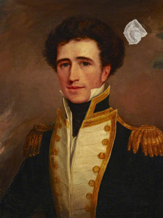Captain Sir Charles Christopher Parker, vintage artwork by Thomas Uwins, 12x8" (A4) Poster