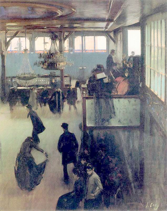 Bal du Moulin de la Galette by Ramon Casas y Carbo,A3(16x12")Poster