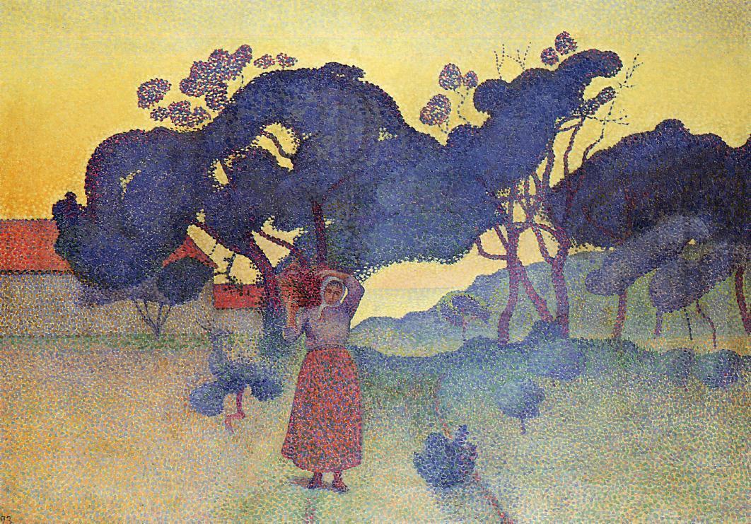 The Farm, Evening by Henri-Edmond Cross,A3(16x12")Poster