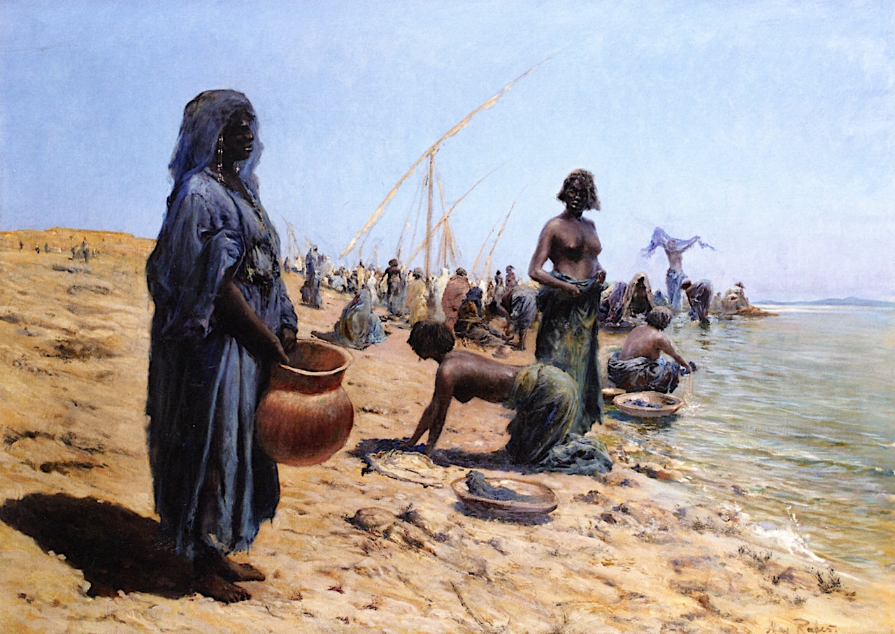 along the River Nile, Sudan by Max Friedrich Ferdinand Rabes,A3(16x12")Poster