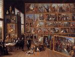 Art Collection of Archduke Leopold Wilhelm in Brussels, vintage artwork by David Teniers (II), 12x8" (A4) Poster