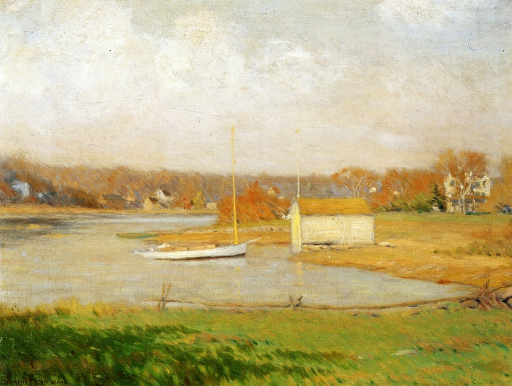 On the Mianus River by Leonard Ochtman,A3(16x12")Poster